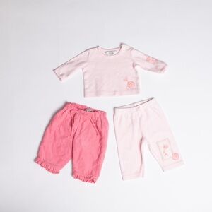 Bebe by Minihaha 3 piece coordinating top and bottom set